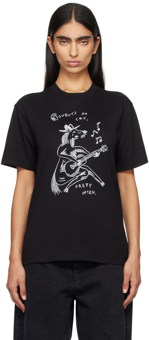Carhartt Work In Progress Black Sad Cowboy T-shirt