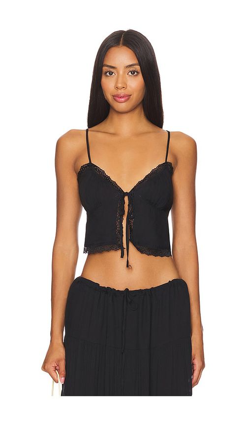 SNDYS Ophelia Tie Up Top in Black. -  XXL also in