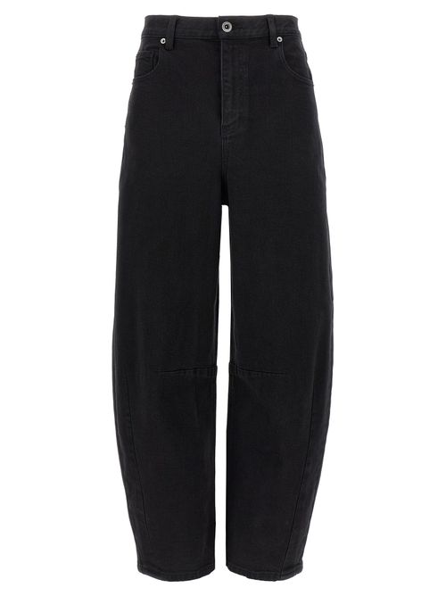 Black Barrel Leg Jeans