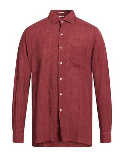 Man Shirt Brick Size M Linen