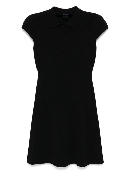 Knitted mini dress - Black