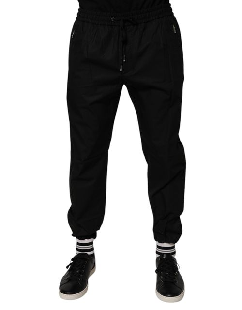 Cotton Joggers — Black
