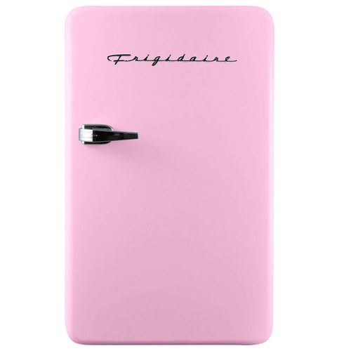 Retro Pink Two Door 3.2 Cuft Mini Fridge:- Pink