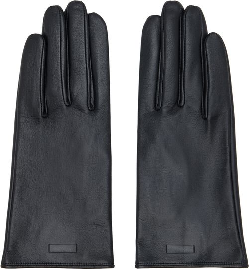 Black Leather Gloves
