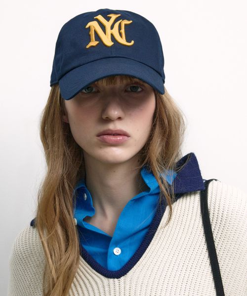 NYC EMBROIDERED BALL CAP NAVY