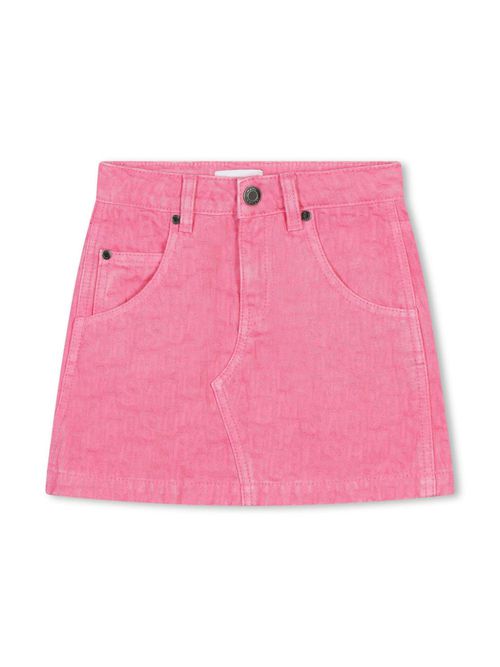 Denim mini skirt - Pink
