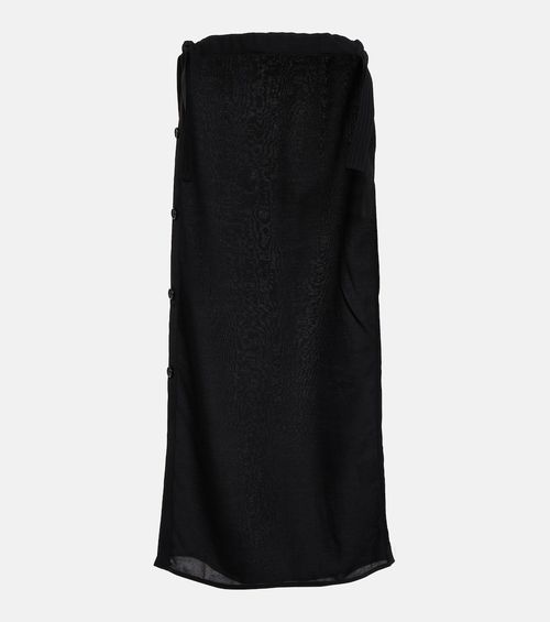 Satin maxi skirt