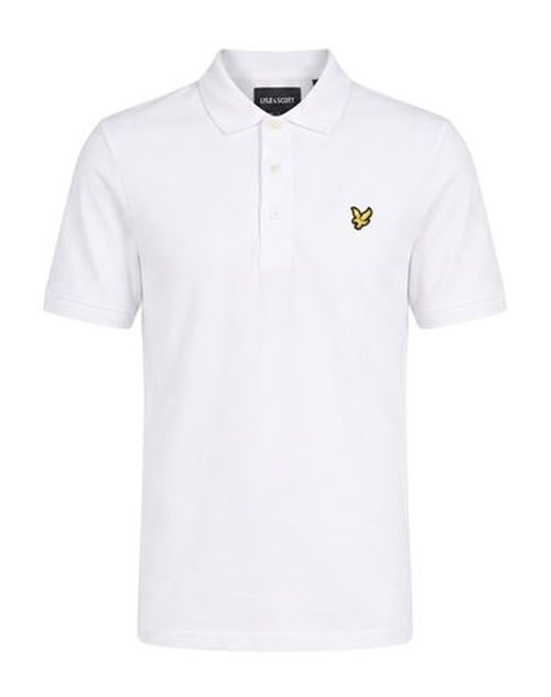 Man Polo shirt White Size XL Cotton, Elastane