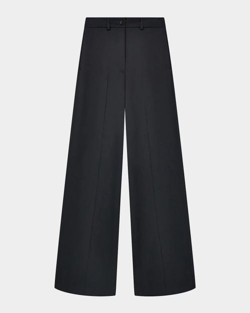 Wide-Leg Satin Pants