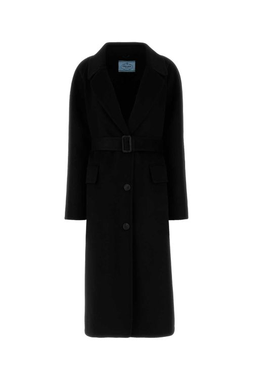Wool Blend Coat — Black