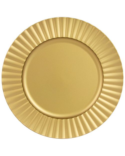 Set of 12 Matte Sunburst Lacquer Chargers
