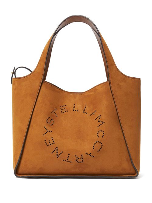 Logo Top Handle tote bag - Brown