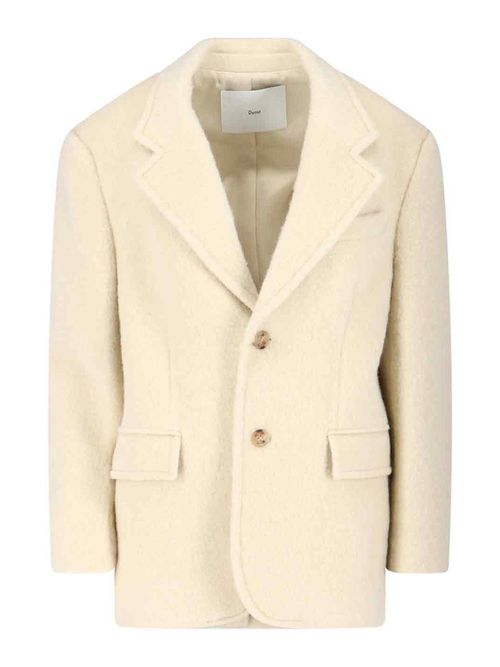 Single-breasted blazer in wool blend