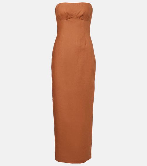 Evalita linen maxi dress