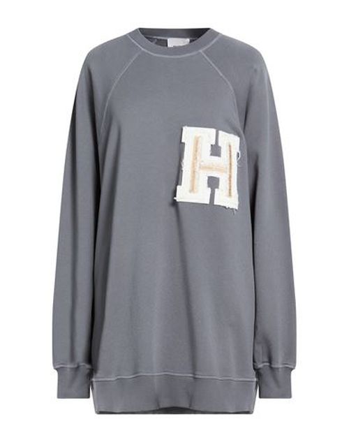 Woman Sweatshirt Lead Size M Cotton, Elastane, Linen, Organic cotton, Hemp