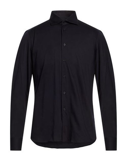 Man Shirt Midnight blue Size 16 Cotton