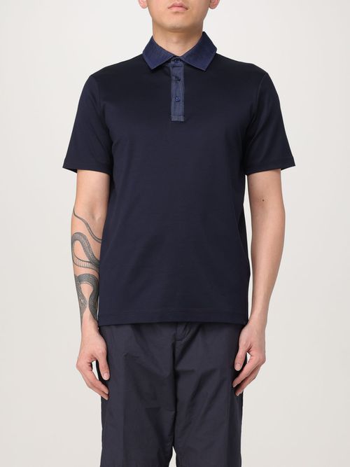 Polo Shirt Men color Blue