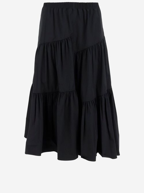 Cotton Midi Skirt