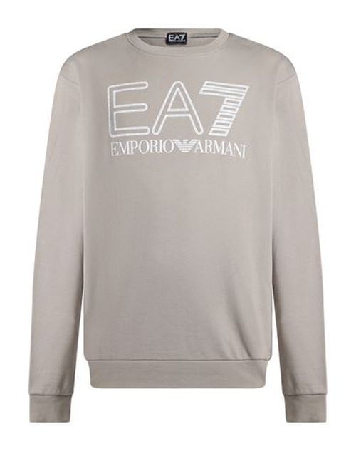 Man Sweatshirt Taupe Size M Cotton, Elastane