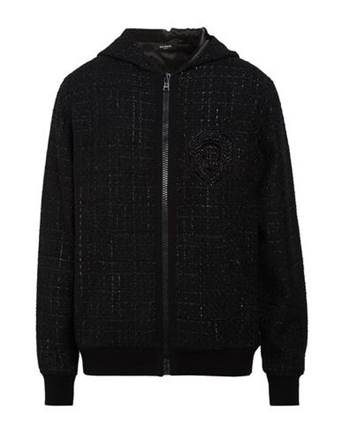 Man Jacket Black Size 34 Cotton, Acrylic, Polyester, Viscose, Polyamide