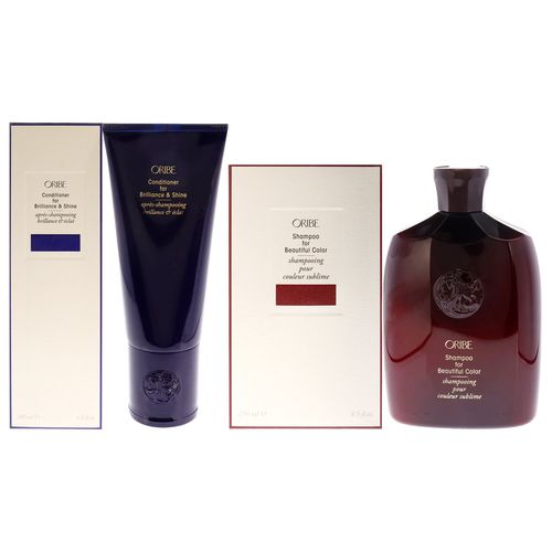 Conditioner for Brilliance and Shine and Shampoo For Beautiful Color Kit by for Unisex - 2 Pc Kit 6.8oz Conditioner, 8.5oz Shampoo