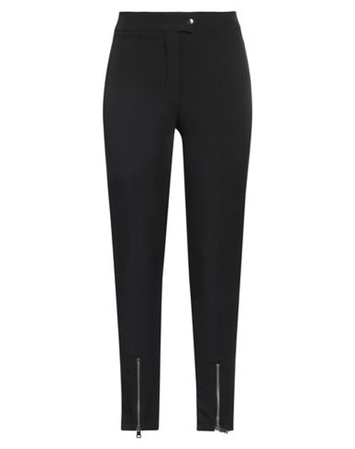 Woman Pants Black Size M Polyester, Elastane