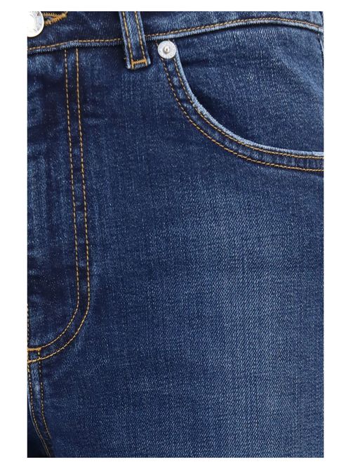 Five-Pocket Denim Jeans — Blue