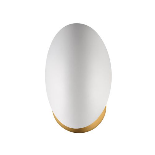 White Natural Aged Brass Wall Sconce from the Maris Collection