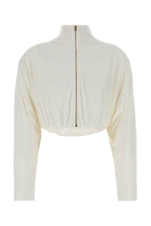Alaia Draped Jacket — White