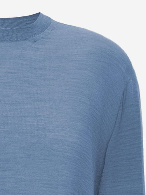 Wool and Cashmere Blend Sweater — Blue