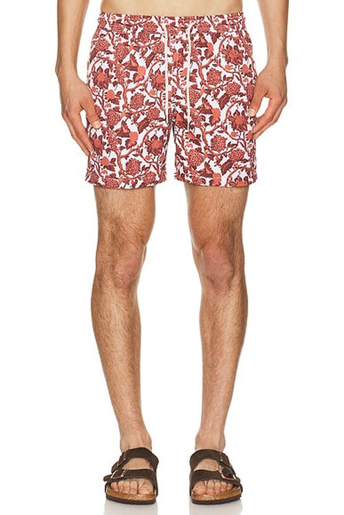 Arrels Barcelona Kabak x Lazaro Rosa Violan Classic Swim Shorts in Red in Red Kabak - Red. L also in S, M, XL/1X