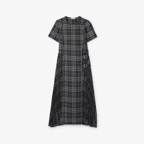 Midi Dress In Wool Mix Check