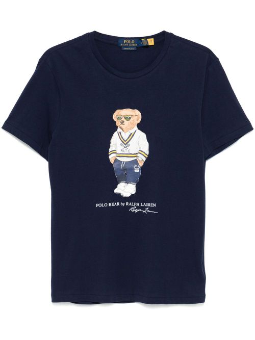 Polo Bear-print T-shirt - Blue
