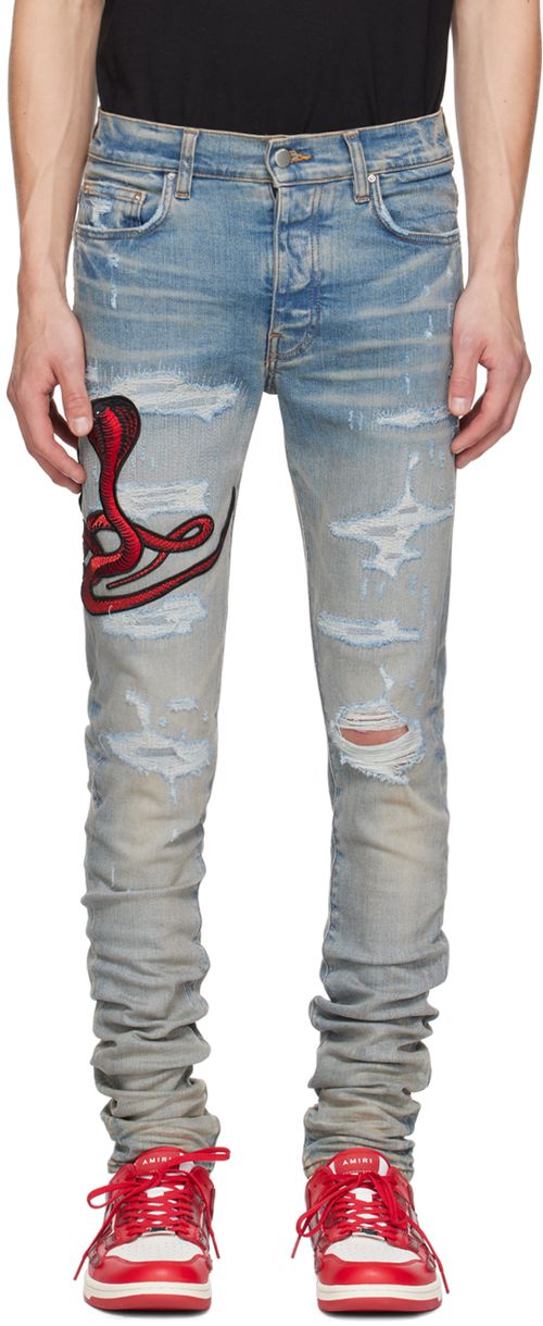 AMIRI Blue Red Poison Archival Jeans