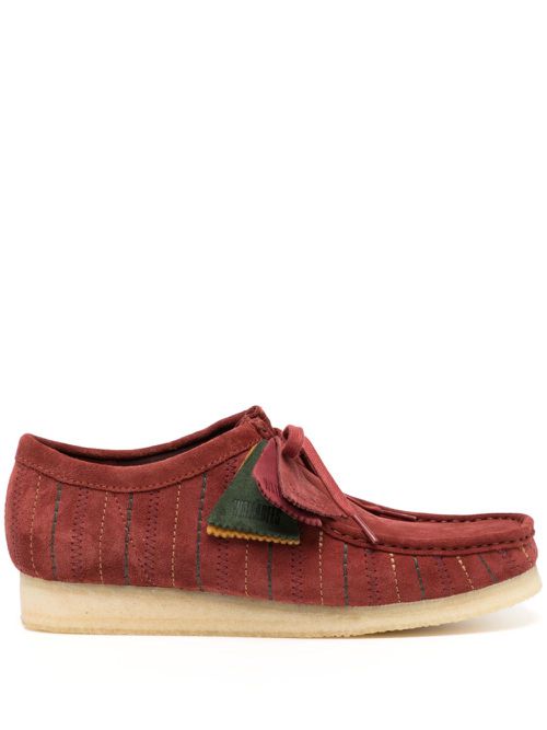 Wallabee suede lace-up shoes - Red