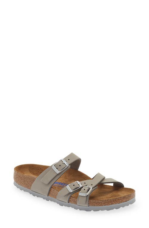 Unisex Franca Nubuck Leather Soft Footbed Dove Gray