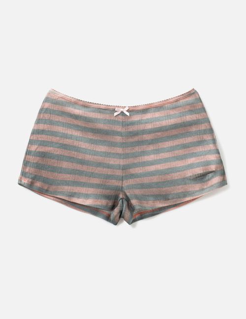Pink Dirty Stripe Short
