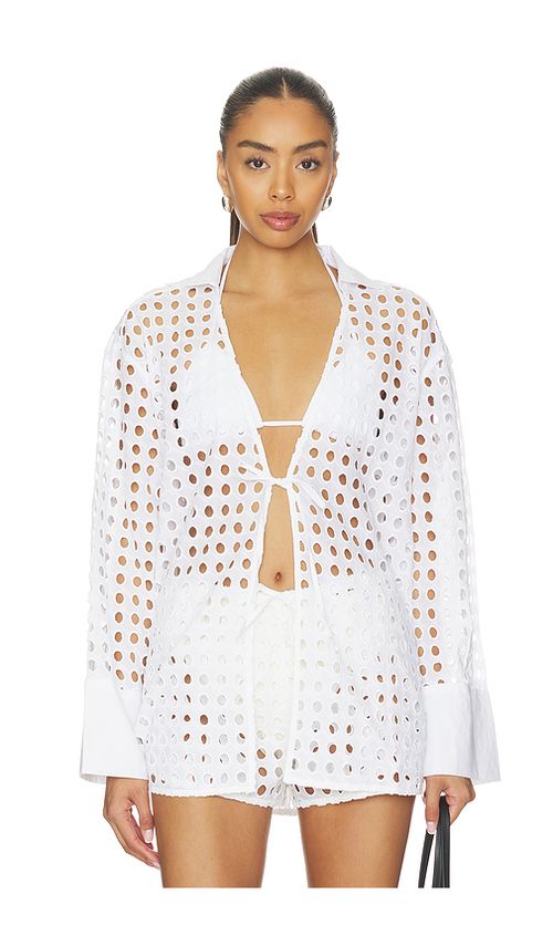 Solid & Striped The Jaclyn Tunic in White. XL. Also in