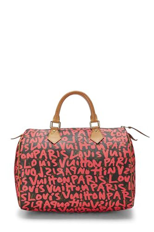 Louis Vuitton Pre-Loved Stephen Sprouse x Louis Vuitton Monogram Pink Graffiti Speedy 