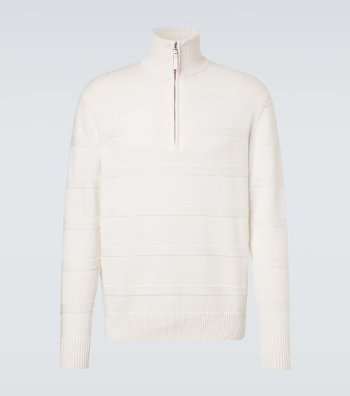 Cotton and cashmere turtleneck sweater