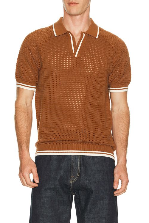 Percival POLOHEMD CASA in Braun - Brown. L also in M, S, XL/1X