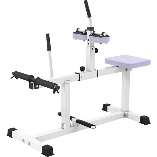 Soozier Adjustable Steel Seated Calf Raise Exercise Strength Training Gym Equipment, Purple