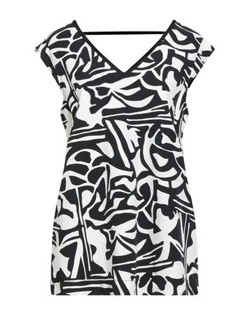 Woman Top Black Size 6 Viscose, Linen