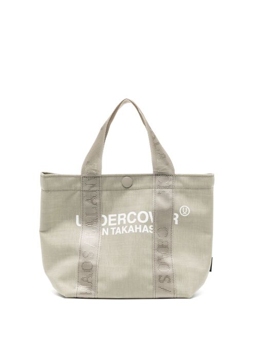 Logo-print canvas tote bag - Neutrals