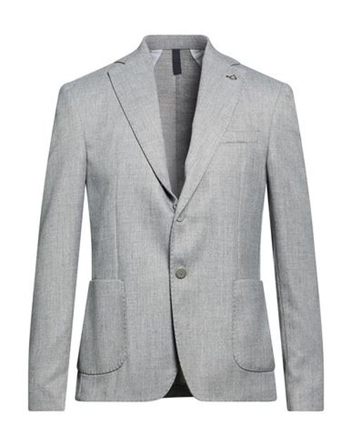 Man Blazer Light grey Size 38 Polyester, Viscose, Acrylic, Elastane