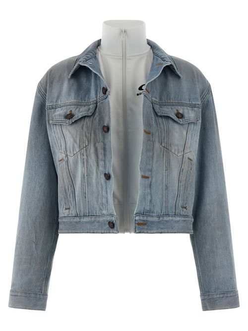 Stonewashed Denim Jacket — Blue