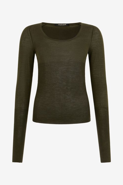 Green Long Sleeve Knit Top