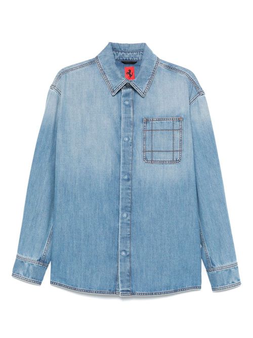 Ferrari denim shirt - Blue
