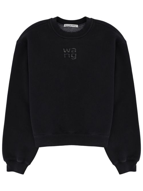 ALEXANDERWANG. T Crystal Hotfix Logo Sweatshirt