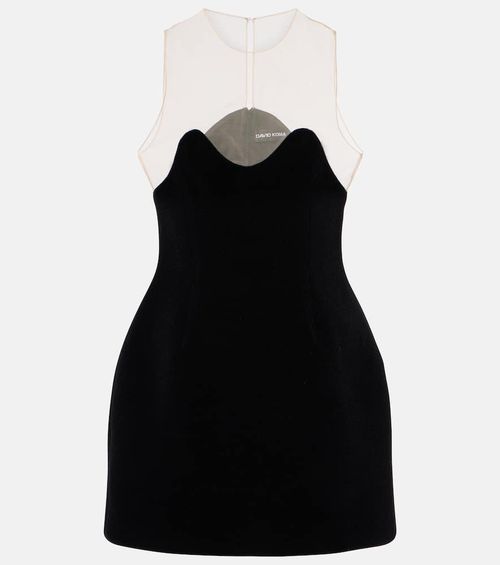 Wave tulle minidress